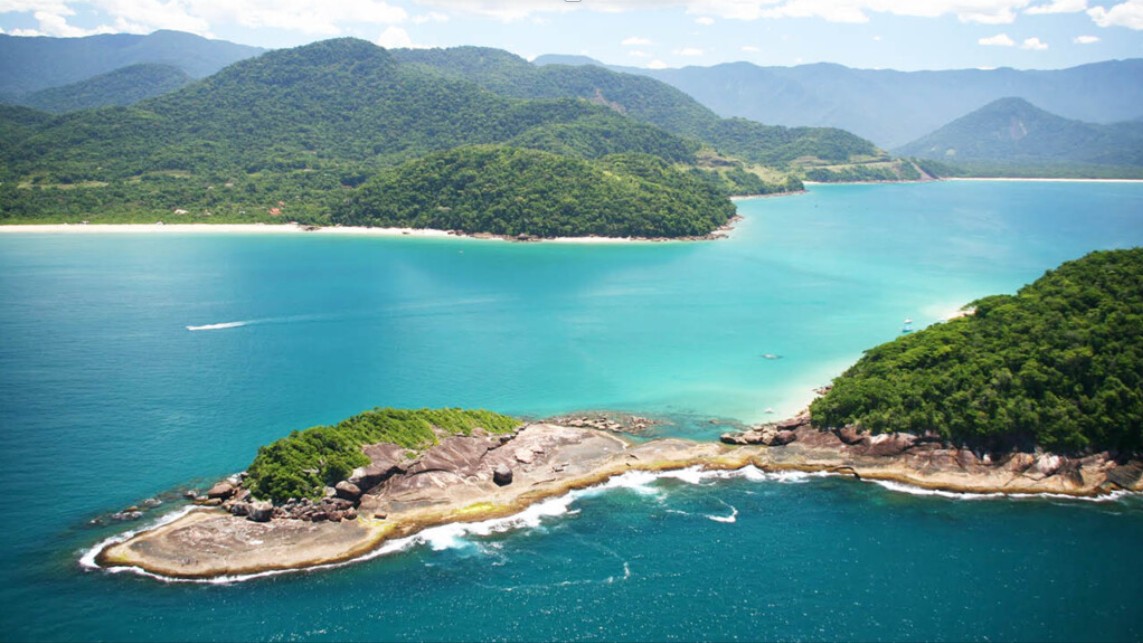 Praia paradisíaca em Ubatuba